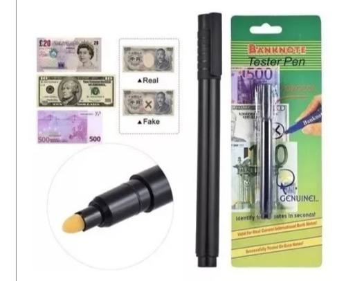 Marcador Detector De Billetes Falsos Banknote Tester Pen