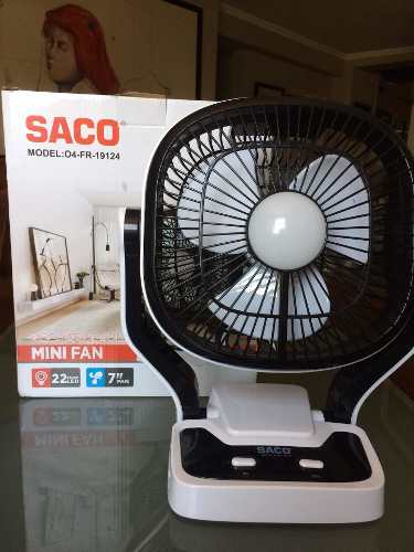 Mini Ventilador Recargable Marca Saco