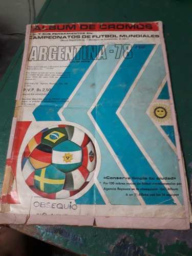 Álbum Reyauca Mundial Argentina 78 Le Faltan 4