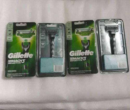 Afelitadoras Gillette Mach3 Y Repuestos De 4 Cartuchos