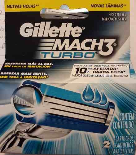 Cartuchos O Repuestos Gillette Mach3 Turbo Y Venus.