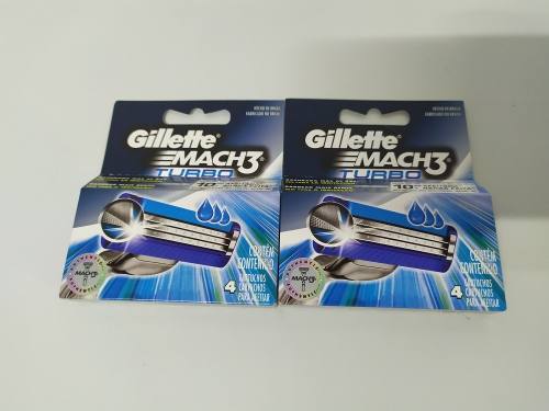 Cartuchos Repuestos Gillette Mach3 Turbo Originales X 4