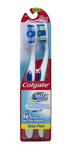 Cepillos Dentales Colgate 360 (importados De Usa) Pack De 2)