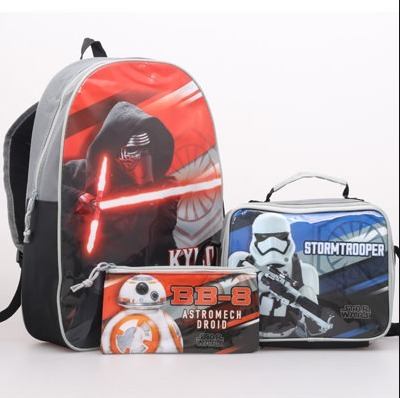 Combo Escolar Morral,lonchera,cartuchera Star Wars