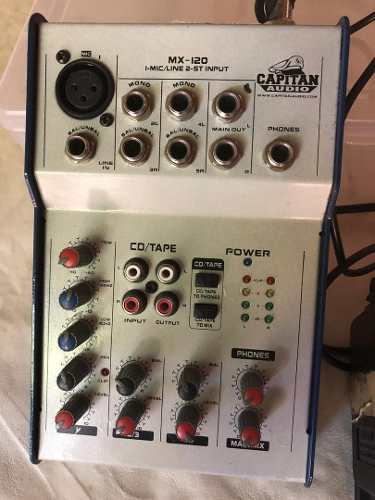 Consola Capitan Audio Modelo Mx 120