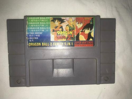 Juegos Super Nintendo Snes (5v) Coleccion Dragon Ball 5 En 1