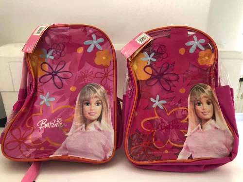 Morral Escolar Grande Barbie Marca Capi Con Cooler