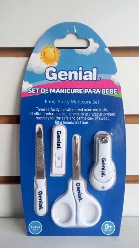 Set De Manicure Corta Uñas, Tijera Y Lima Para Bebes