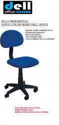 Silla secretarial napoli color negro dell office