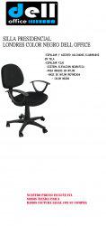 Silla semi ejecutiva londres color negro dell office