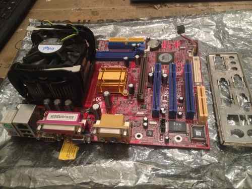 Tarjeta Madre Intel 478 En Combo Con Procesador Y Fan Cooler