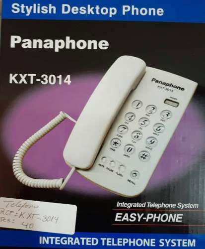 Telefono De Mesa Panaphone Kxt-3014 Para Linea Cantv Fija.