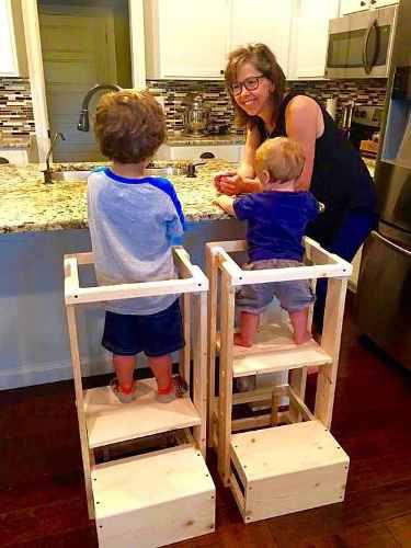 Silla Montessori Para Comer Torre De Aprendizaje Para Niños