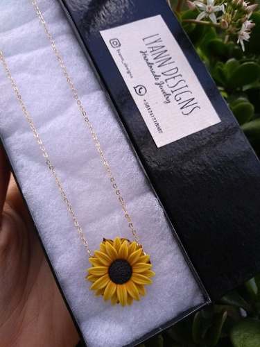 Collar Girasol O Margarita 200mil Laminado Oro Goldfilled