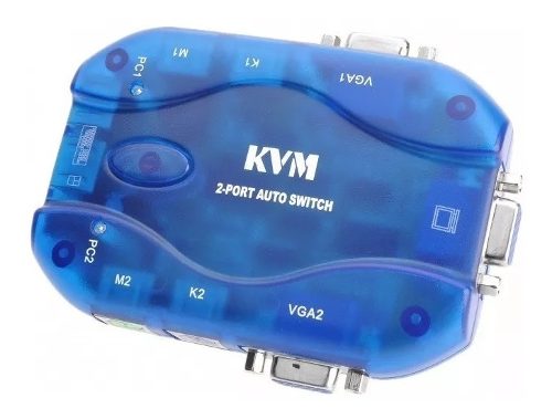 Kvm Switch 2puerto Ps2 Teclado Mouse Monitor 2pc A 1 Monitor