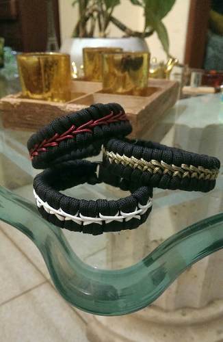 Pulseras De Hombre, Paracord, Bordadas, Caballero