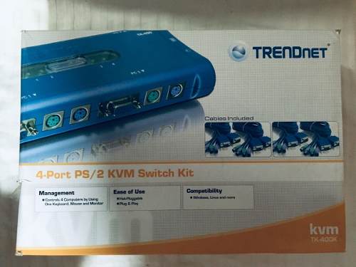 Trendnet Switch Kvm 4-port Ps/2 Modelo Tk-4ook(45ver)