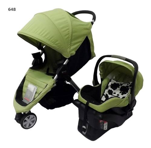 Coche 3 Ruedas Britax Con Portabebe Impecable.-