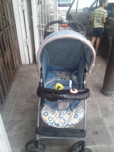 Coche Para Bebes Master Kid Azul En Buen Estado