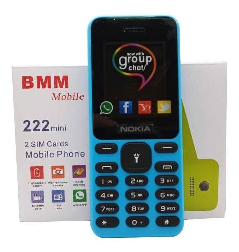 Teléfono Celular Básico 222 Min Bmm Móviles 2 Sim