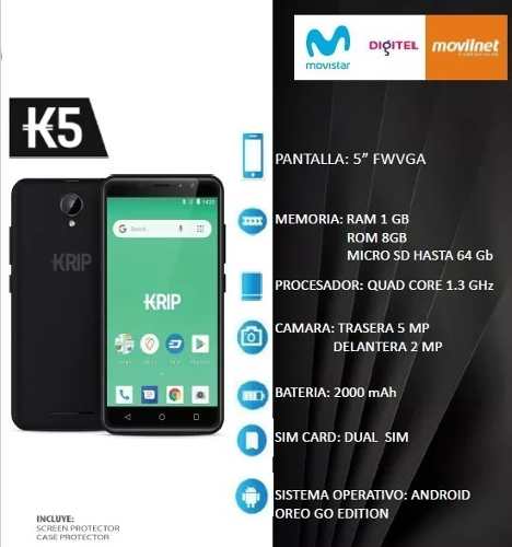 Teléfono Celular Krip K5 Dual Sim