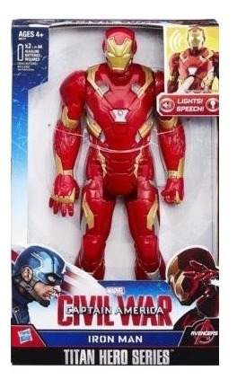 Iron Man Hasbro De 30 Cm Sonido Luces Y Frases Marvel