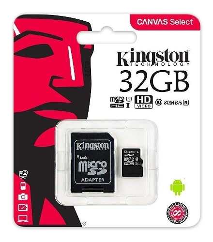 Memoria Kingstons Canvas Select Micro Sd 32 Gb Y 64 Gb