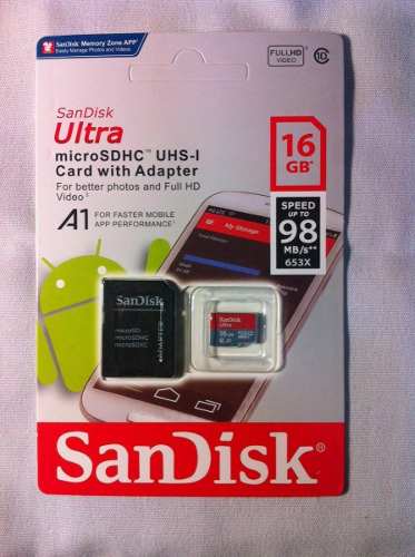 Memoria Micro Sd 16gb Sandisk Ultra