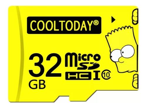 Memoria Micro Sd 32 Gb Serie 10 Los Simpsons Alta Calidad