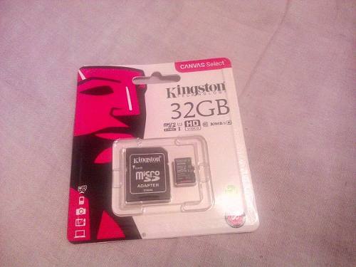 Memoria Micro Sd Hc Kingston 32 Gb Clase 10 Nueva 10verdes