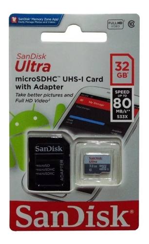 Memoria Micro Sd Hc Sandisk 32gb Original Nueva 10v