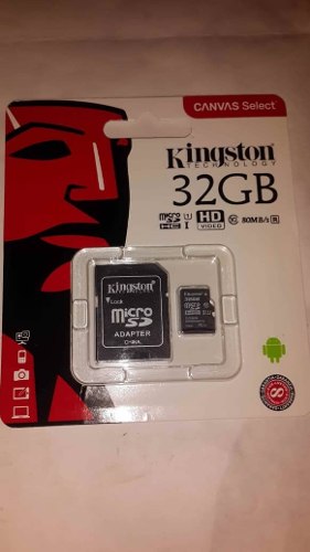 Memoria Micro Sd Hc32gb Kingston Canvas Original Clase 10 Us