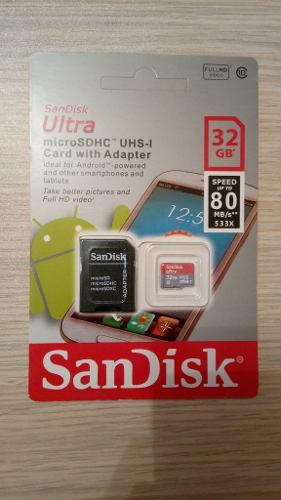 Memoria Micro Sdhc Sandisk Ultra 32 Gb.