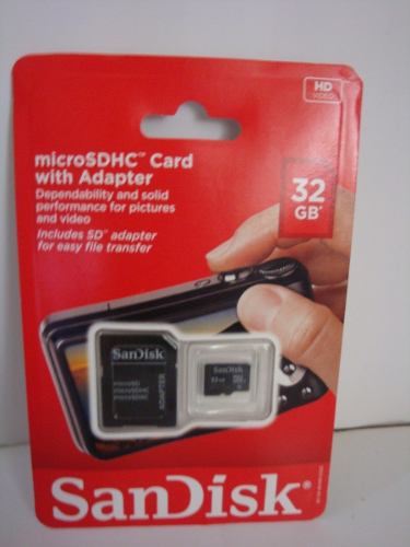 Memoria Sandisk Micro Sd Hc Card Con Adaptador 32 Gb