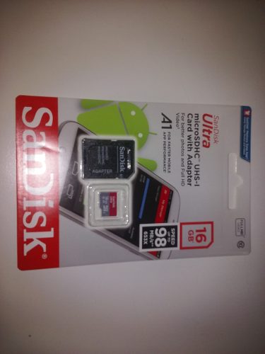 Memoria Sd 16 Gb Sandisk 98 Mb/s 10