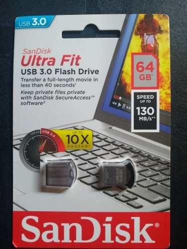 Memoria Usb Sandisk Usb Ultra Fit 64gb