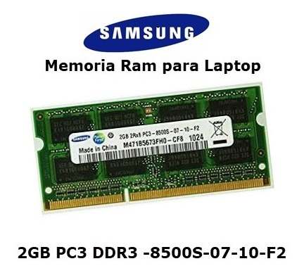 Samsung Memoria Ram De 2gb Ddr3 Para Laptop