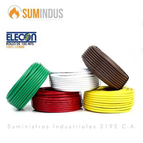 Cable Numero 18, 16, 14, 12, 10, 8, 6, 4 Elecon 100% Cobre