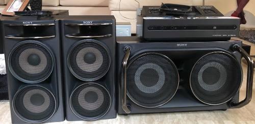 Equipo De Sonido Y Mezclador Sony Con Subwoofer Usado