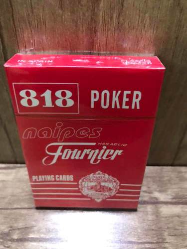 Cartas De Póker Original Plástico Fournier 818 Set 55