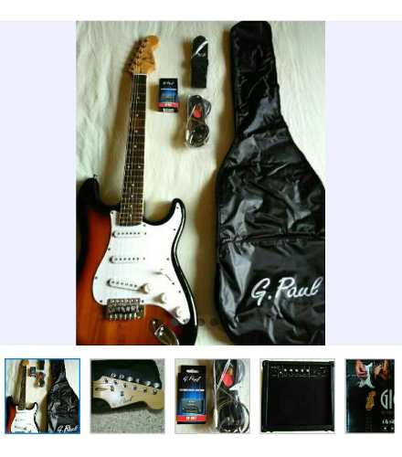 Combo Guitarra Electrica G. Paul + Amplificador + Tuner +