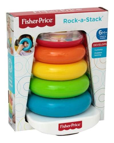 Juguetes Didactico Fisher Price Rock-a-stack Aros Brillantes
