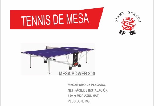 Mesa De Ping Pong Giant Dragón Profesional 