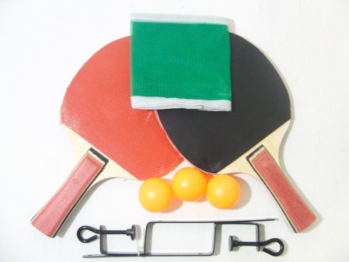 Raquetas De Ping Pong Con Pelotas Y Malla
