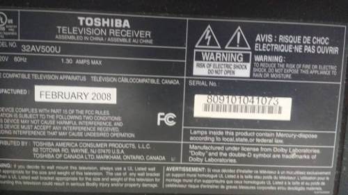 Repuestos Para Tv Lcd Toshiba Tv 32