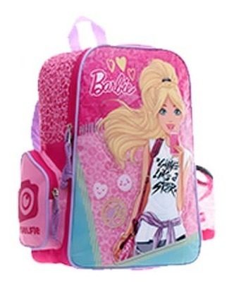 Bolso Escolar Barbie Grande Original Capi