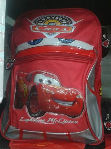 Bolso Morral Escolar Rayo Mc Queen Cars Pequeño Nuevo