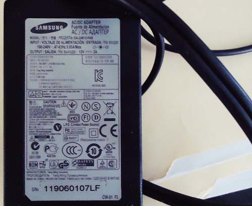 Cargador Fuente De Poder De Disco Duro Externo Marca Samsung