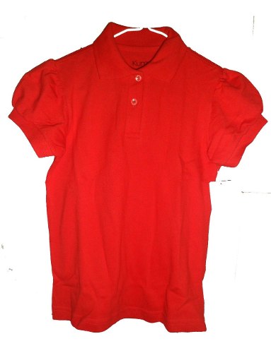 Chemise Escolar Niña Roja Talla % Algodon - 3 Dls