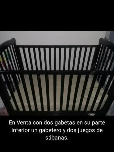 Cuna De Madera Para Bebes Con Gabetero